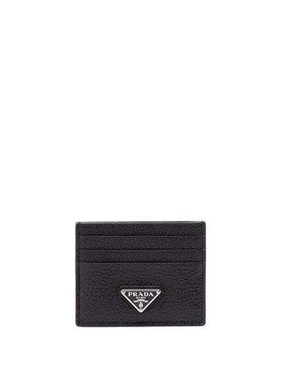 PRADA LEATHER CARD HOLDER