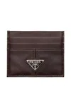 Prada Logo-plaque Leather Card Holder