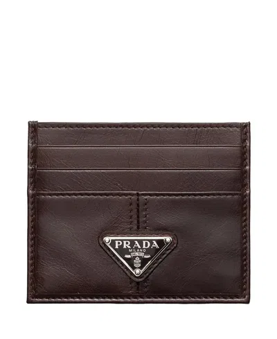 PRADA LEATHER CARD HOLDER