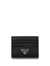 Prada Enamel Triangle-logo Cardholder