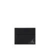 Prada Saffiano Leather Card Holder In Black