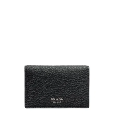 PRADA LEATHER CARD HOLDER