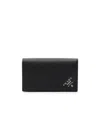 Prada Saffiano Leather Card Holder In Black