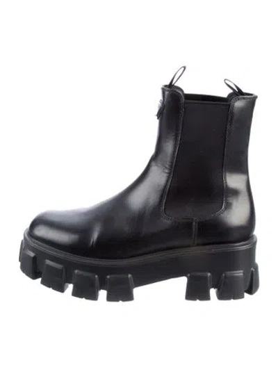 Pre-owned Prada Leather Chelsea Boots In Multi