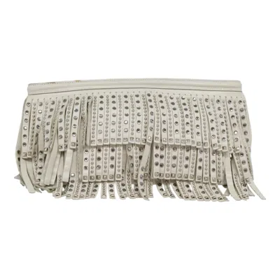 Pre-owned Prada Leather Clutch Bag () In Beige