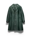 Prada Leather Coat In Multi