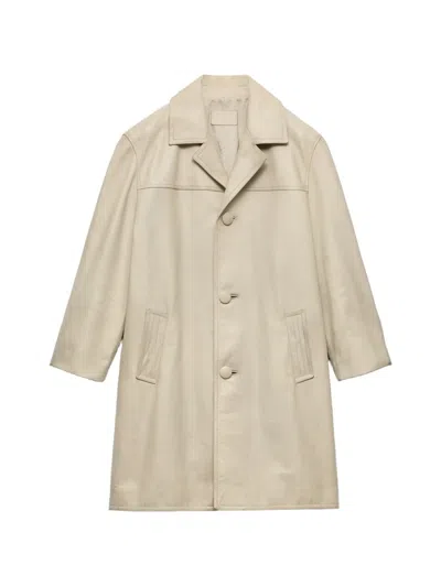 PRADA LEATHER COAT