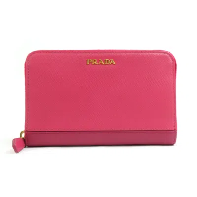 Pre-owned Prada Leather Coin Purse/coin Case () In Pink