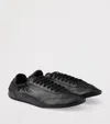 Prada Collapse Re-nylon And Suede Elasticized Sneakers In Black