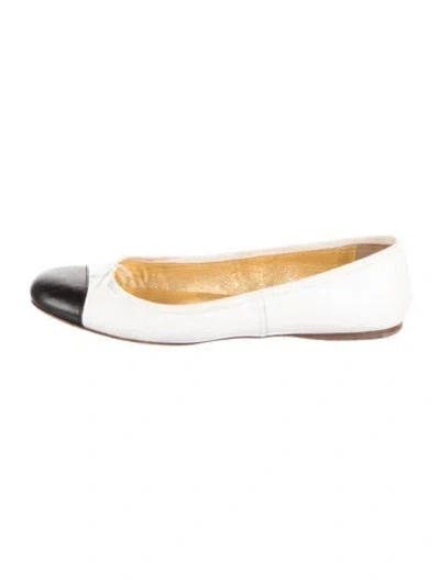 Pre-owned Prada Leather Colorblock Pattern Ballet Flats In Multi