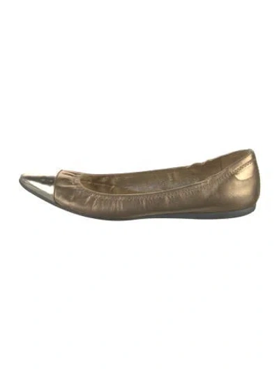 Pre-owned Prada Leather Colorblock Pattern Flats