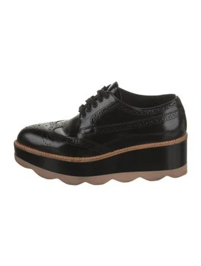 Pre-owned Prada Leather Colorblock Pattern Pumps In Black