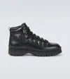 Prada Logo Leather Ankle Boots Boots And Ankle Boots Black In Black