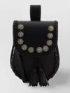 Prada Black Leather Crossbody Bag In Black