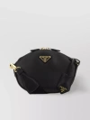 PRADA LEATHER CROSSBODY WITH GOLD-TONE ACCENTS