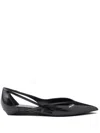Prada Woman Black Flats In Black