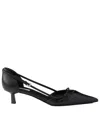 Prada Leather Decolette In Black