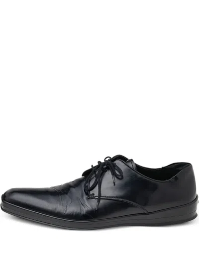 Pre-owned Prada Leather Derby Shoes