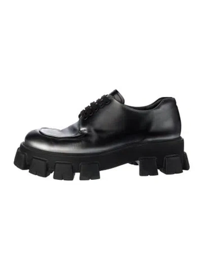 Pre-owned Prada Leather Derby Shoes In Multi