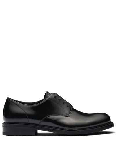PRADA LEATHER DERBY SHOES