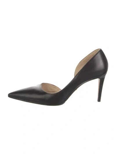 Pre-owned Prada Leather D'orsay Pumps In Black