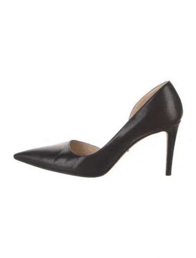 Pre-owned Prada Leather D'orsay Pumps In Black