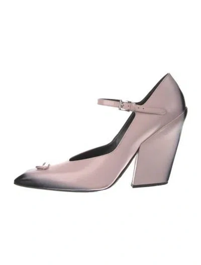 Pre-owned Prada Leather D'orsay Pumps In Multi