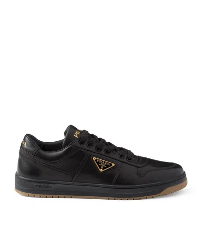 Prada Black Nappa Leather Downtown Sneakers
