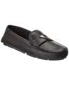 Prada Drive Leather Loafers In Black
