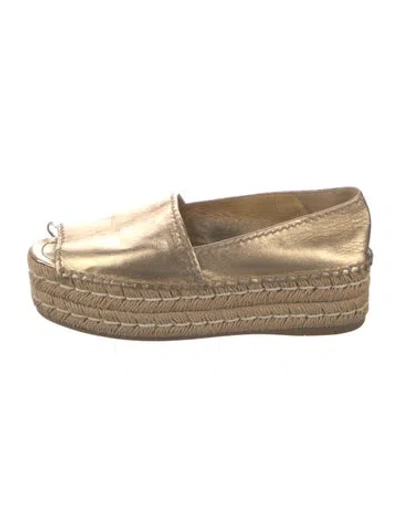 Pre-owned Prada Leather Espadrilles