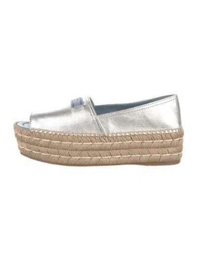 Pre-owned Prada Leather Espadrilles