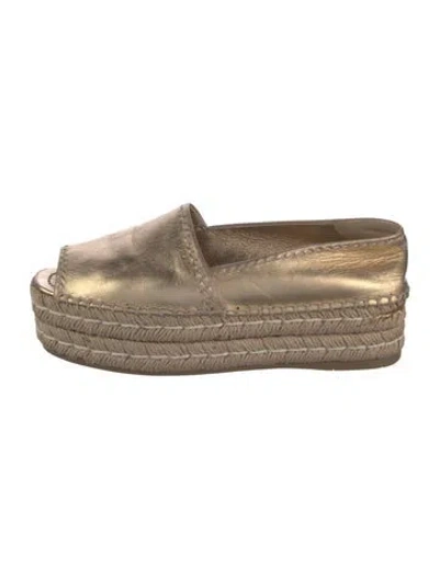 Pre-owned Prada Leather Espadrilles