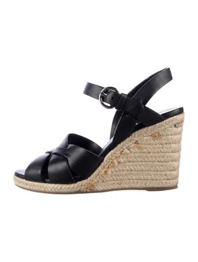 Pre-owned Prada Leather Espadrilles In Blue