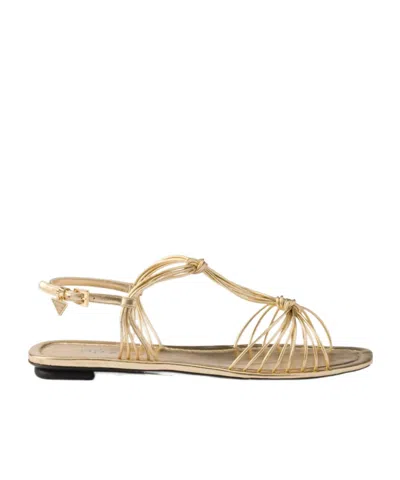 PRADA PRADA TRIANGLE-LOGO SANDALS