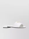 Prada Logo Plaque Open Toe Slides