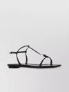 Prada Leather Flat Sole Sandals With Open Toe