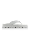 PRADA LEATHER FLIP-FLOP SANDALS