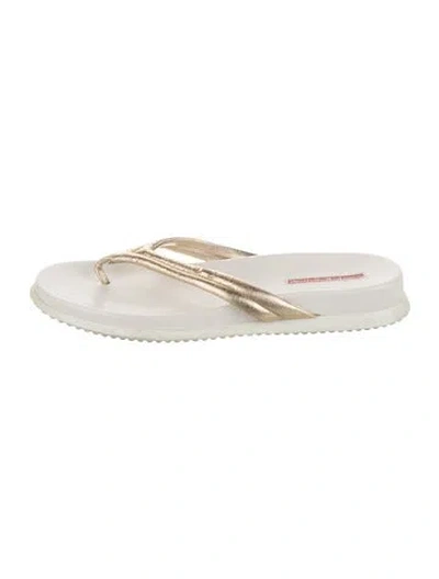 Pre-owned Prada Leather Flip Flops