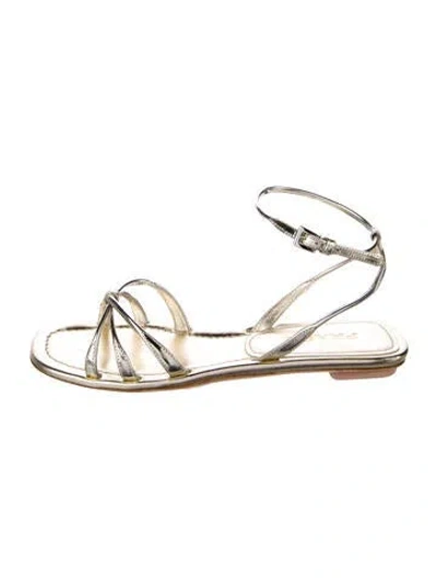 Pre-owned Prada Leather Gladiator Sandals