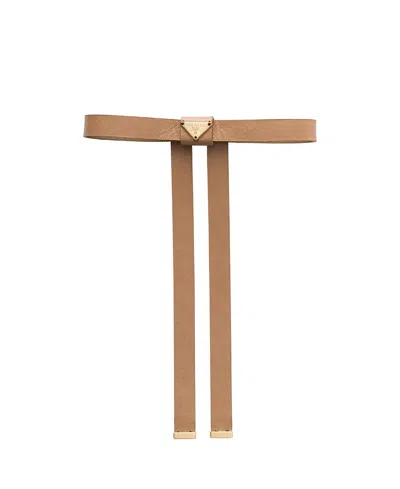 Prada Leather Hair Clip In Purple