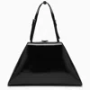 Prada Adjustable Handles Structured Leather Tote In Black