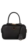 Prada Leather Handbag In Black