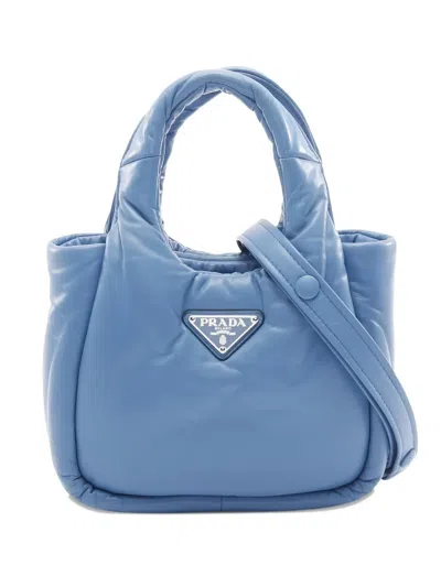 Pre-owned Prada Leather Handbag In Blue