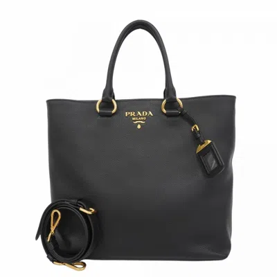 Pre-owned Prada Leather Handbag () In Black