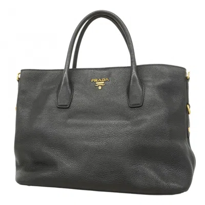 Pre-owned Prada Leather Handbag () In Black