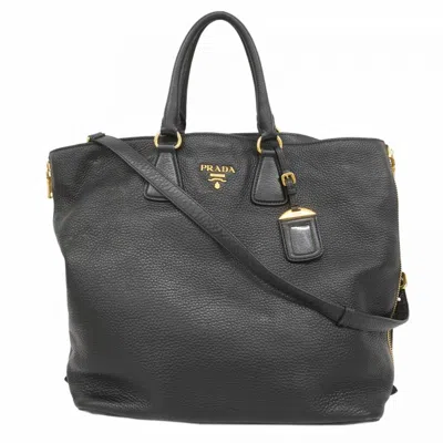 Pre-owned Prada Leather Handbag () In Black