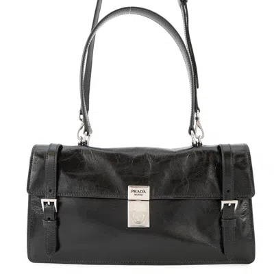 Pre-owned Prada Leather Handbag () In Black