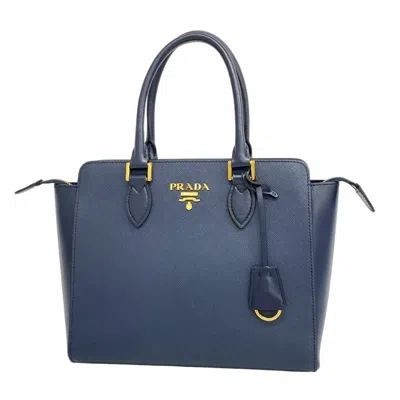 Pre-owned Prada Leather Handbag () In Blue