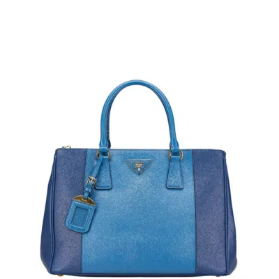 Pre-owned Prada Leather Handbag () In Blue