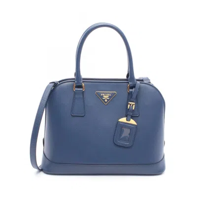 Pre-owned Prada Leather Handbag () In Blue